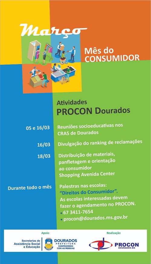 Procon de Dourados tem programação em comemoração ao Dia Mundial do Consumidor