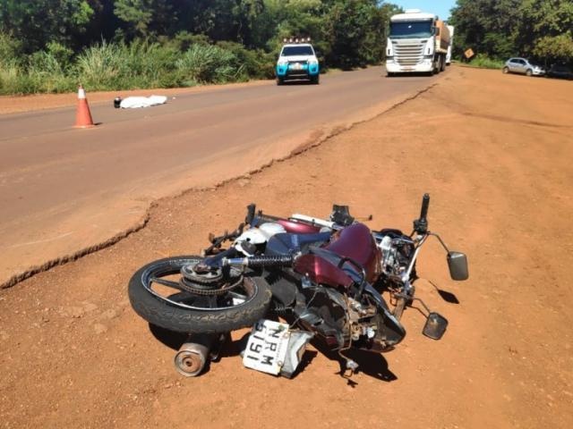 Motociclista morre atropelada na MS-276, em Dourados