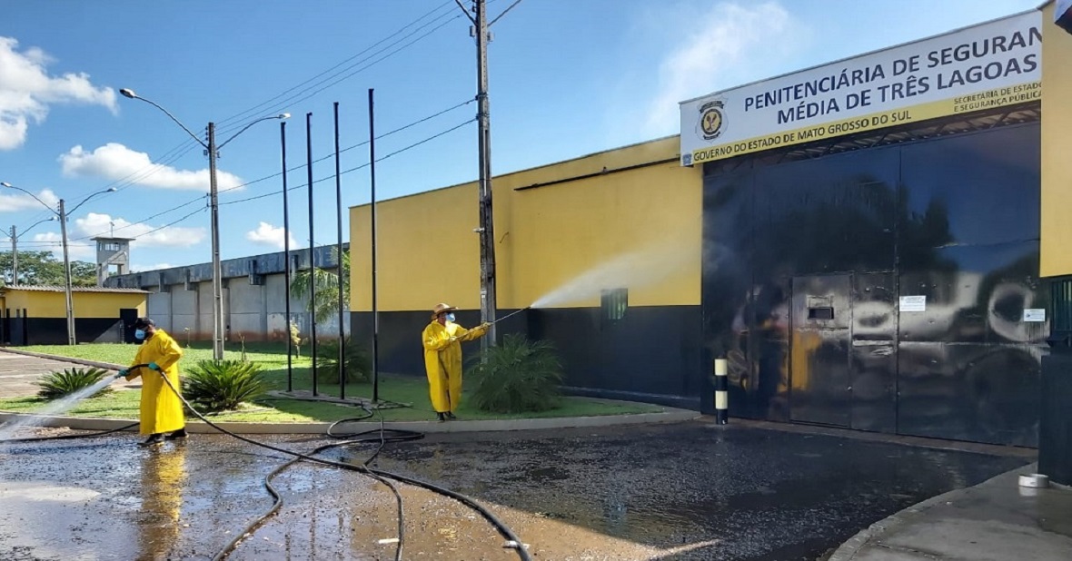 Ações sanitárias são realizadas em presídios de MS para assegurar prevenção ao coronavírus