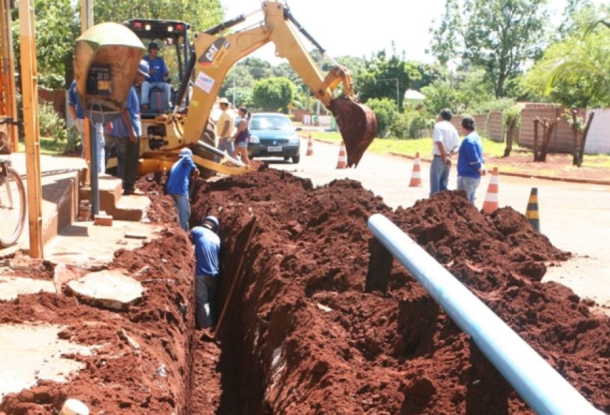 Sanesul dá início a obras de interligações de rede na cidade de Dourados