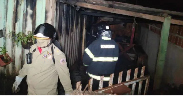 Homem morre no incêndio de sua casa.