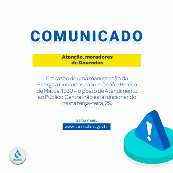 A Sanesul informa 