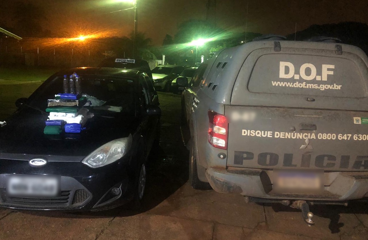 Mulher que seguia com entorpecentes para São Paulo é presa pelo DOF