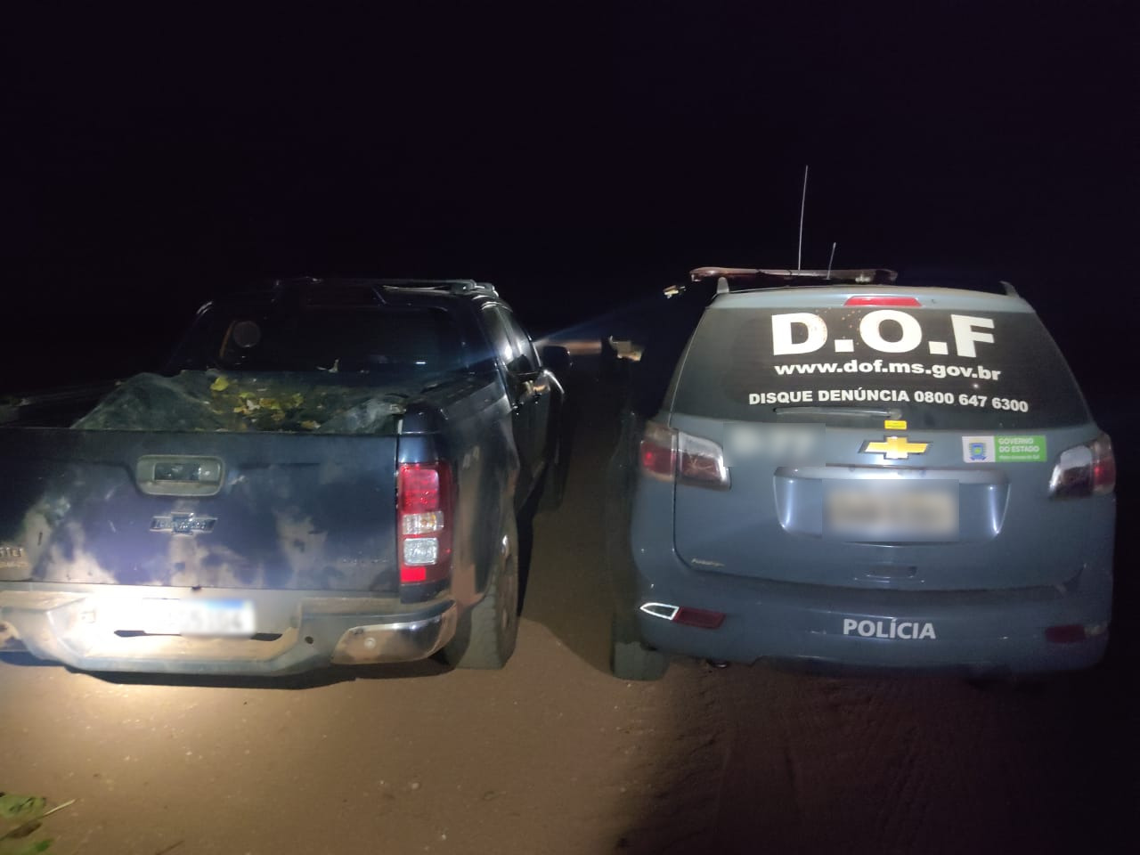 Camionete furtada é recuperada pelo DOF