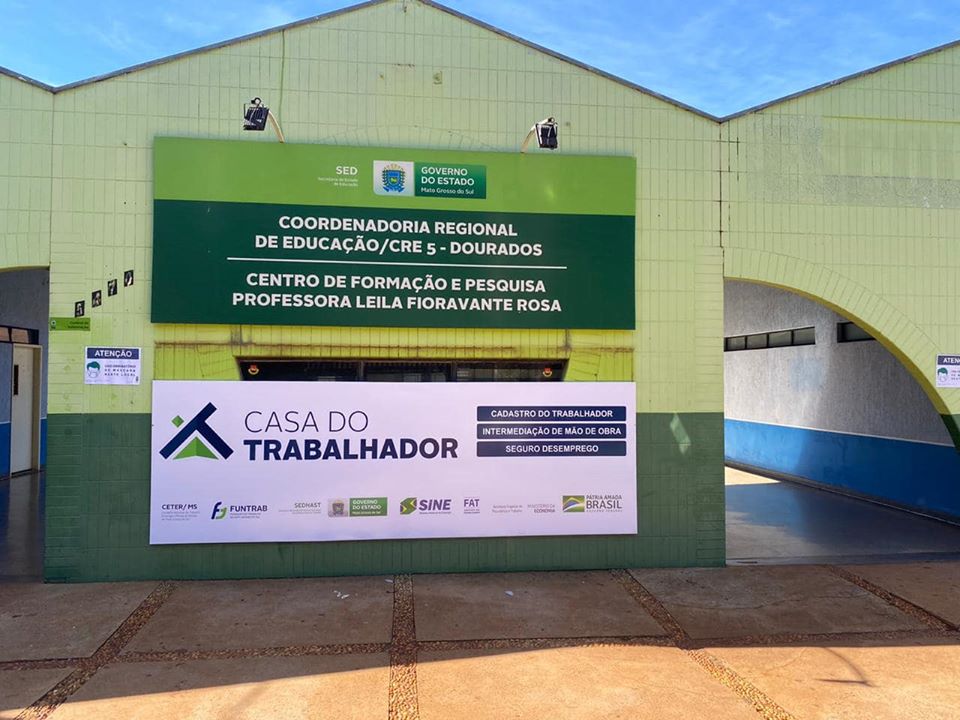 A casa do trabalhador disponibiliza vagas de emprego para Dourados nessa terça 