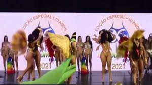 Barraco no Miss Bumbum: Candidata derrotada arranca faixa da vencedora: Foi roubado!