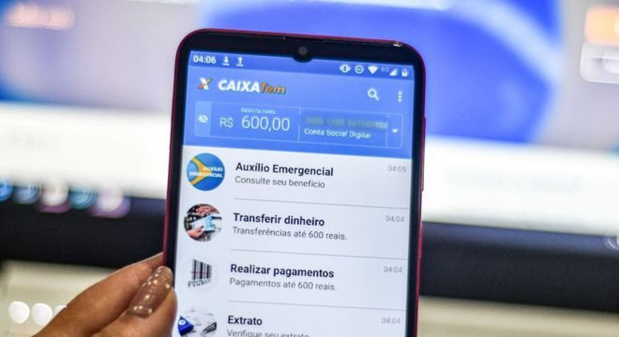 Caixa oferece crédito de R$ 300 a R$ 1 mil por aplicativo
