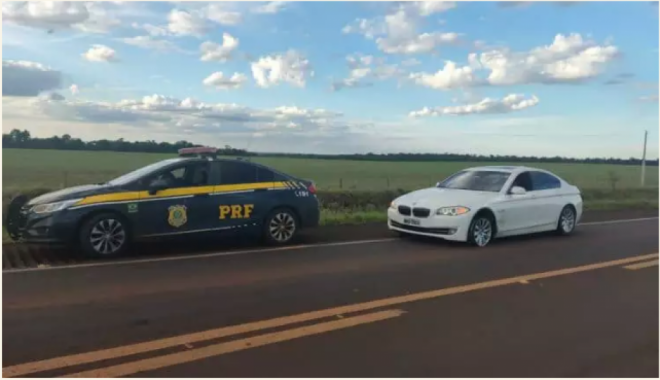 Perseguição recupera BMW furtada em Mato Grosso do Sul