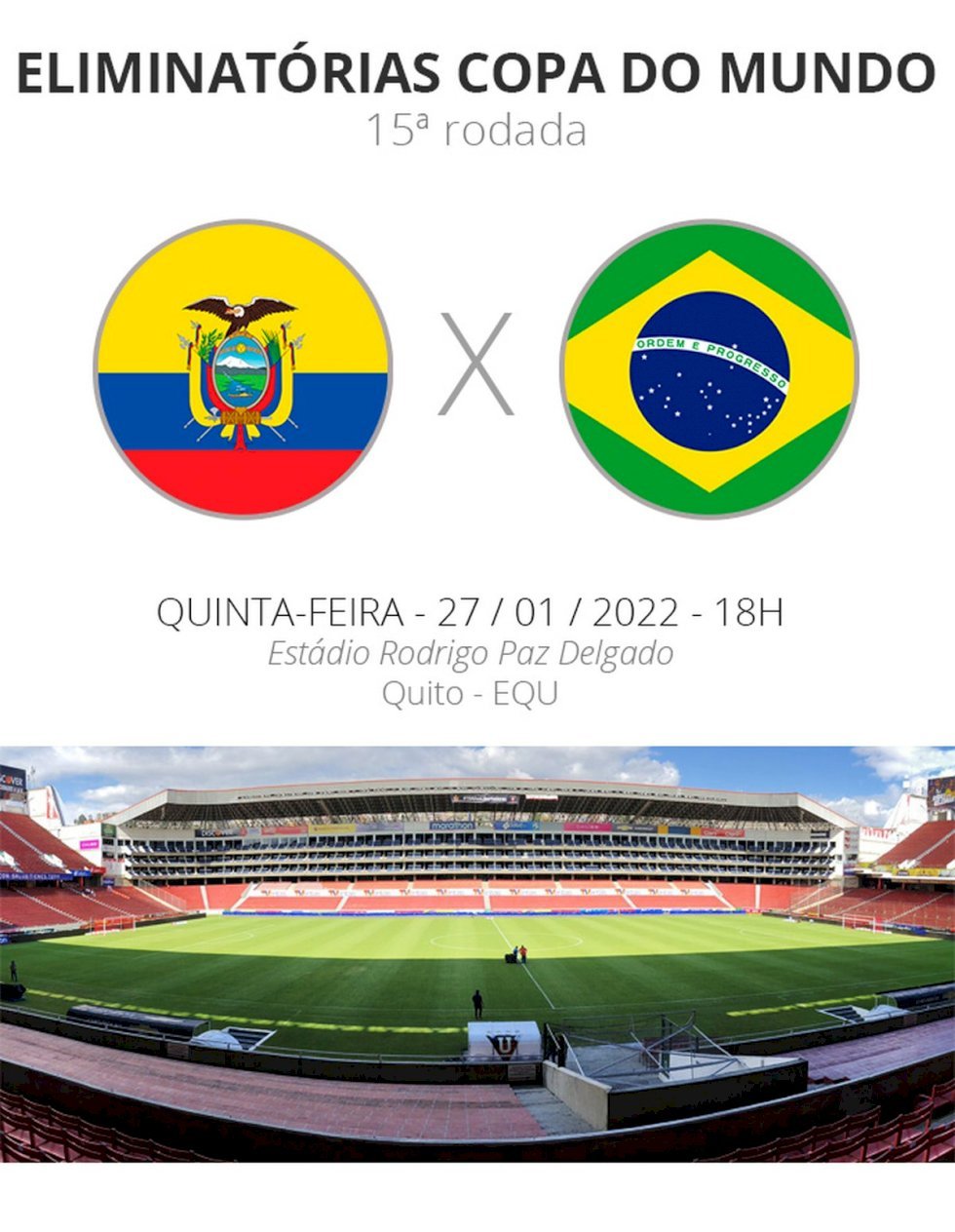 Equador x Brasil: veja onde assistir, escalações, desfalques e arbitragem do jogo desta quinta