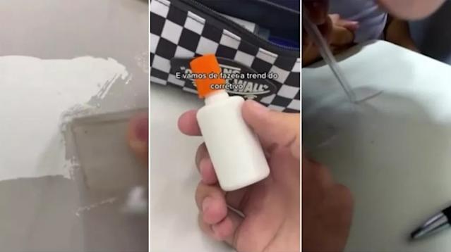 Moda perigosa: estudantes cheiram pó de corretivo em escolas