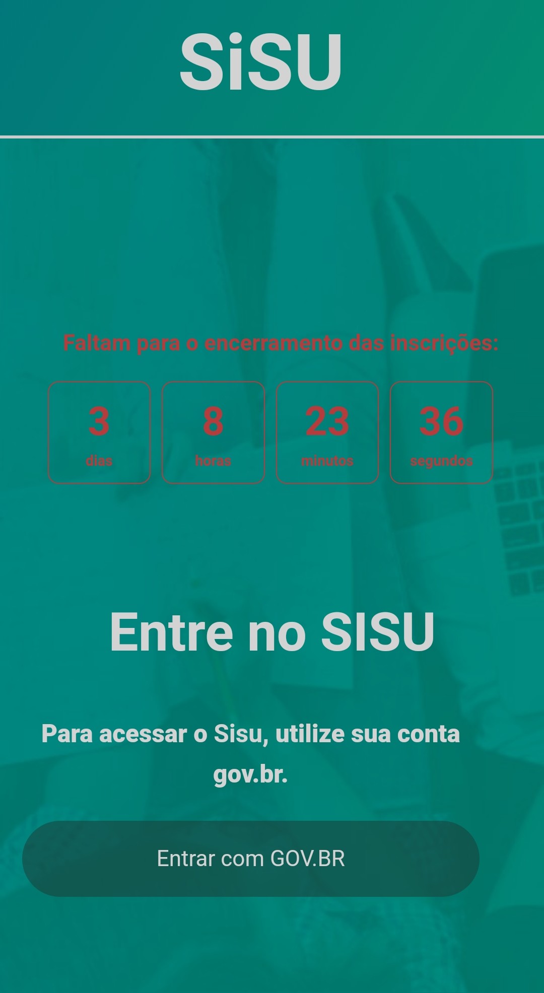 Começaram hoje inscrições para o Sisu