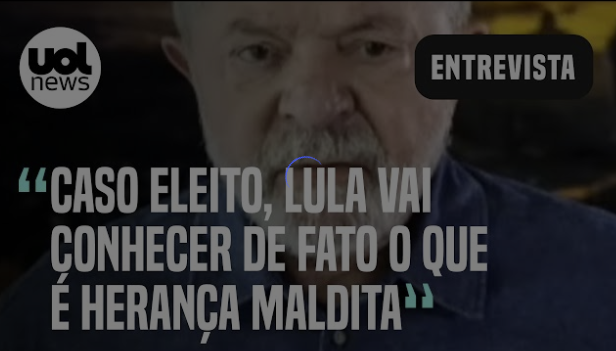 'Se ganhar eleição, Lula conhecerá herança maldita', diz Carlos Melo.