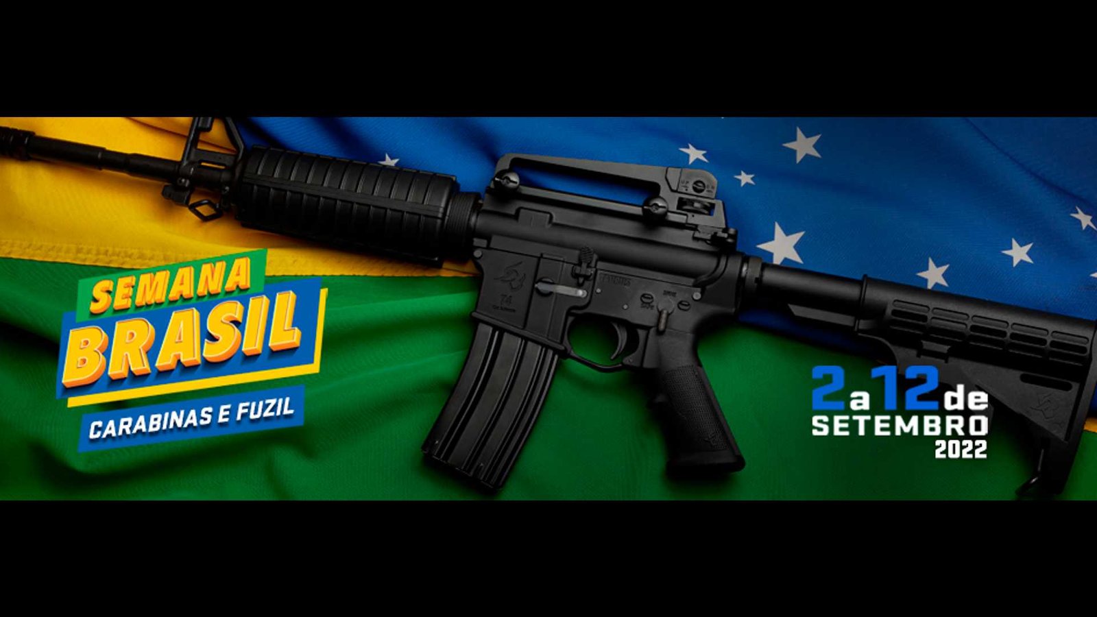 Semana do Brasil chega no mercado de armas e fábrica faz até promoção de fuzil