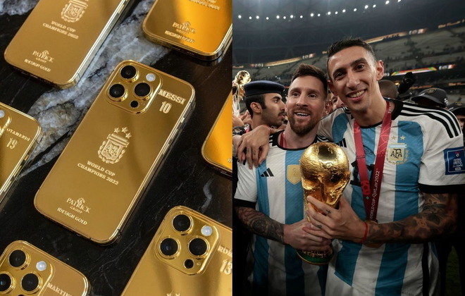 Conheça o celular de ouro que Messi presenteou os companheiros de seleção argentina