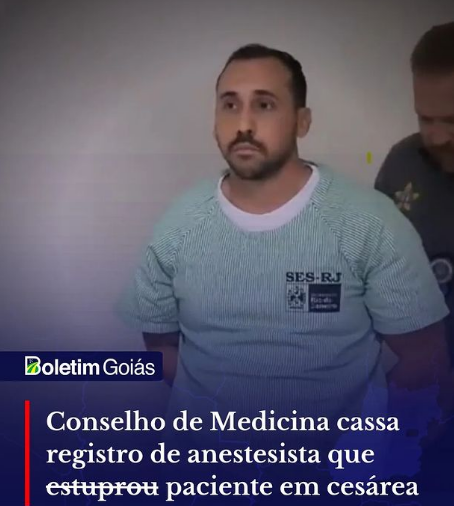 O Conselho Regional de Medicina do Estado do Rio de Janeiro (Cremerj) cassou o registro do médico anestesista Giovanni Quintella Bezerra, acusado de estuprar uma mulher na sala de parto