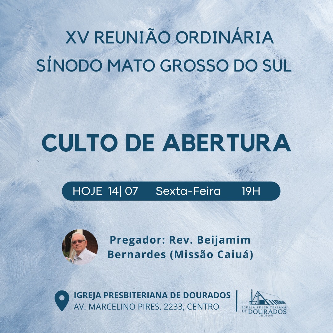 XV Reunião do Sínodo Mato Grosso do Sul