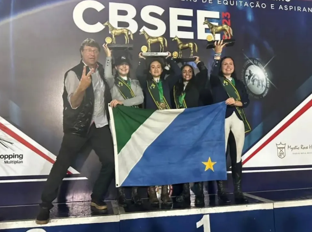 Quarteto de MS é ouro no Brasileiro de Equitação, realizado no Rio de Janeiro