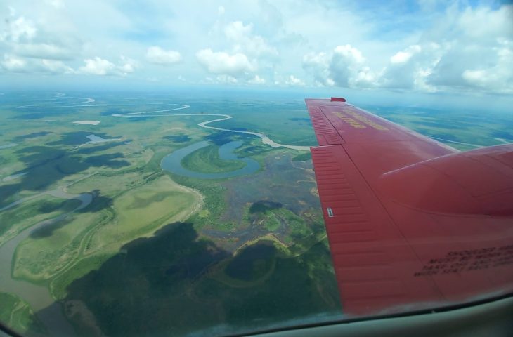 Bombeiros de MS combatem incêndio no Pantanal