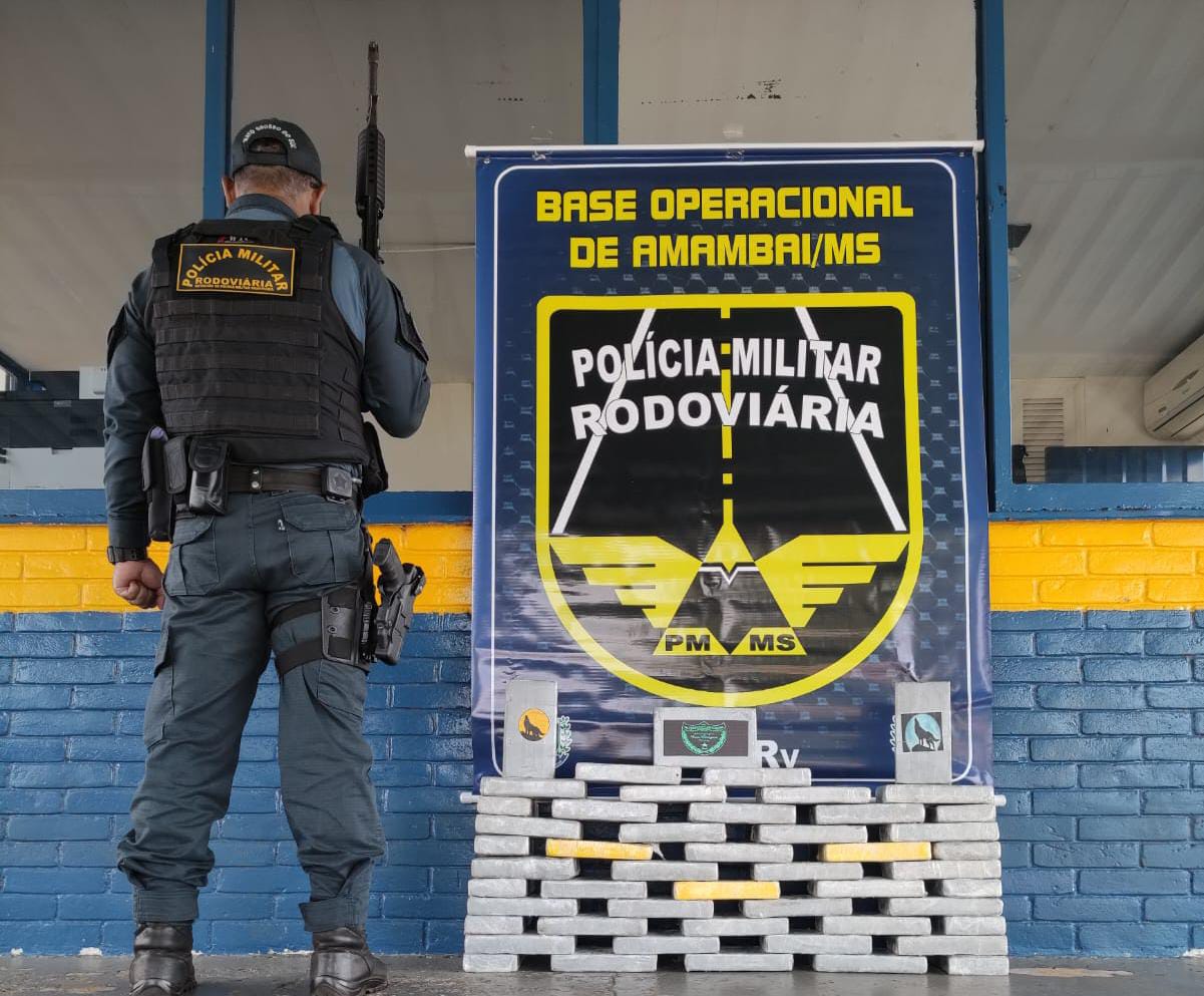 Homem é preso transportando 52,7 kg de cocaína na MS 156