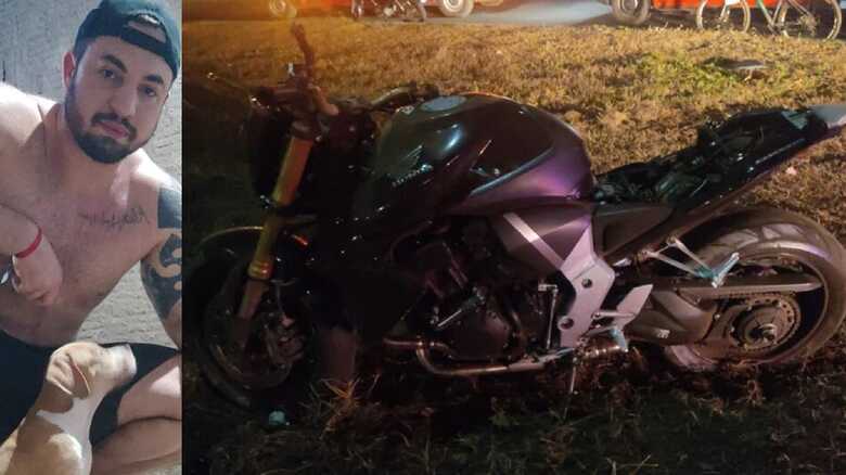 Rapaz morre em acidente após ser arremessado de moto recém comprada em MS