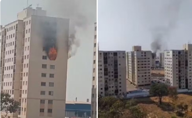 Casal e criança morrem após pularem de apartamento durante incêndio