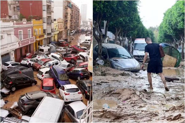 Enchente deixa mais de 60 mortos e forma 'pilhas de carros' na Espanha