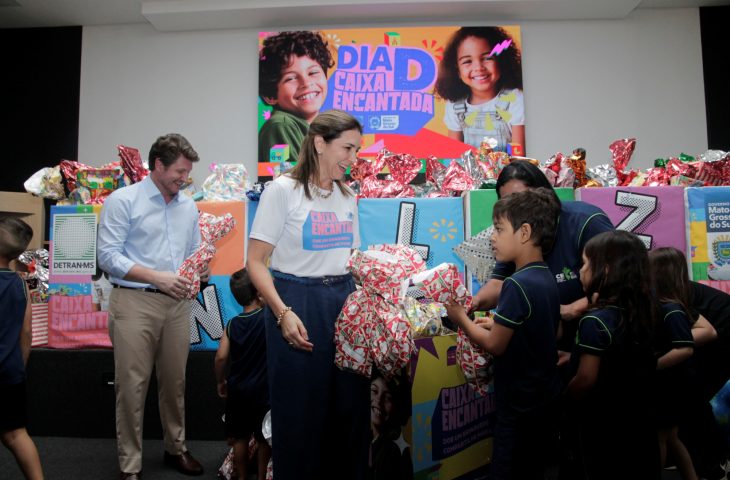 Agências do Detran-MS serão pontos de entrega dos brinquedos da Caixa Encantada à instituições do interior