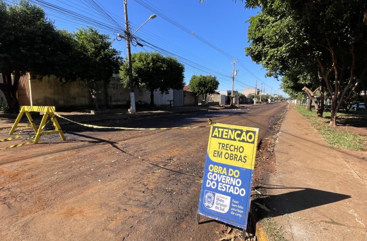 Em Dourados, Governo de MS investe R$ 17 milhões em recapeamento do Jardim Água Boa