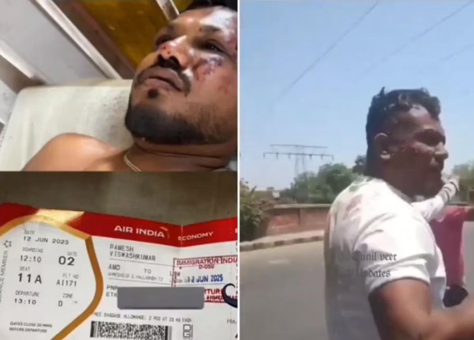 Quem é o homem que sobreviveu à queda de avião na Índia