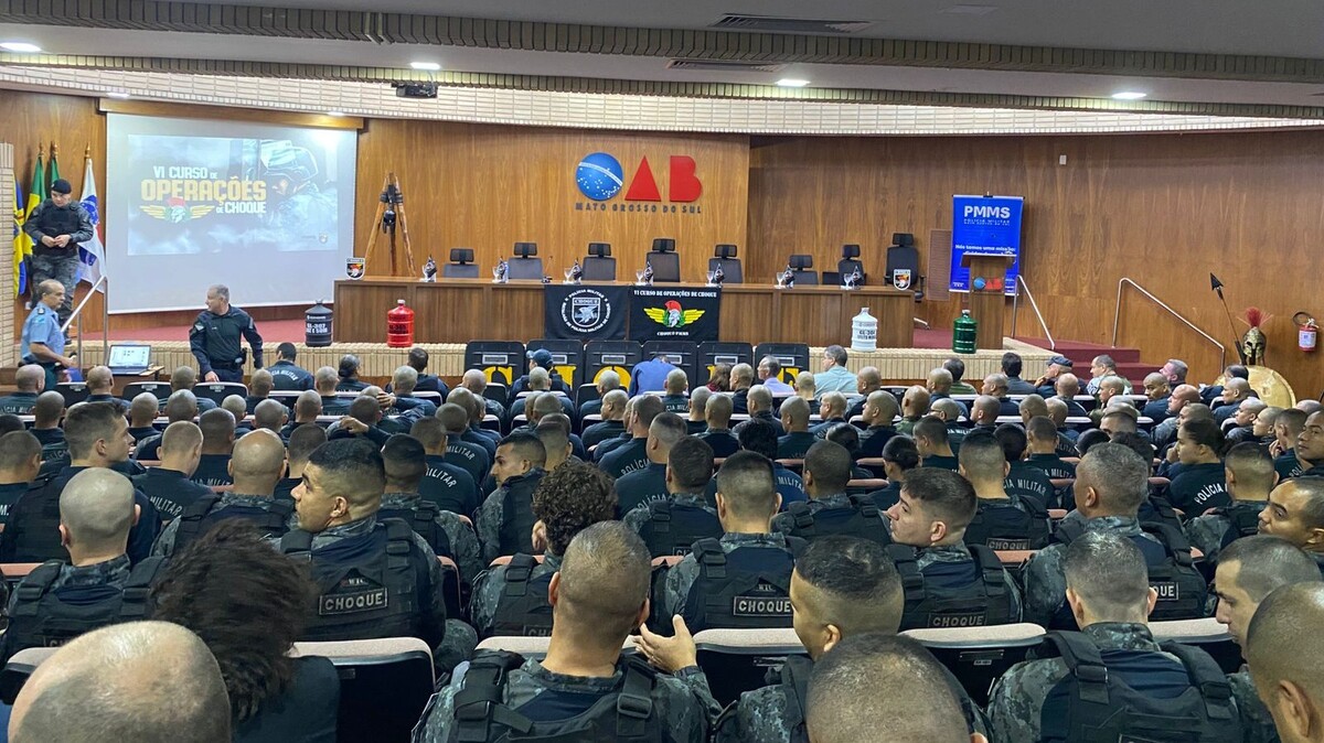 Com 180 militares, Batalhão de Choque inicia curso de Operações para ampliar efetivo 