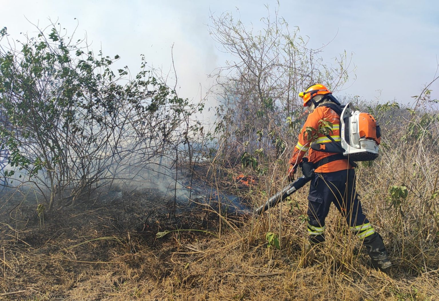 Com menor ocorrência de incêndios florestais, Governo de MS mantém alerta e atuação dos bombeiros