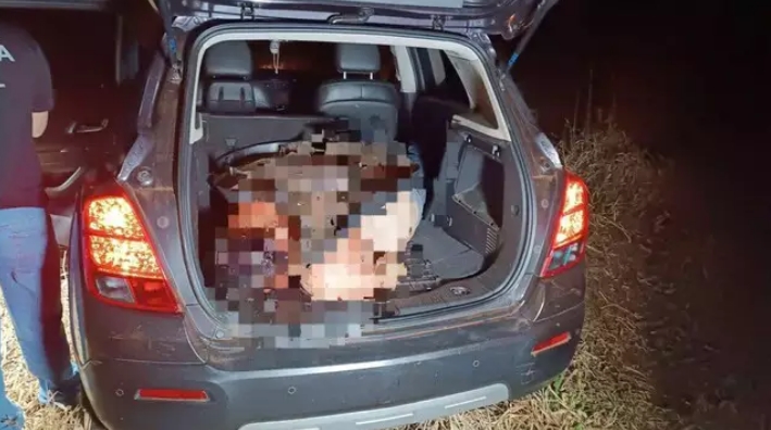 Homem é encontrado morto em porta-malas na fronteira com o MS 