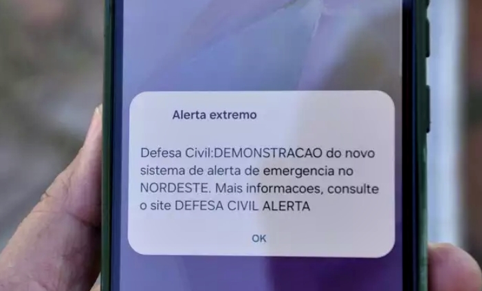 Neste sábado (27) às 14h: celulares vão disparar alarme em teste de sistema de alertas