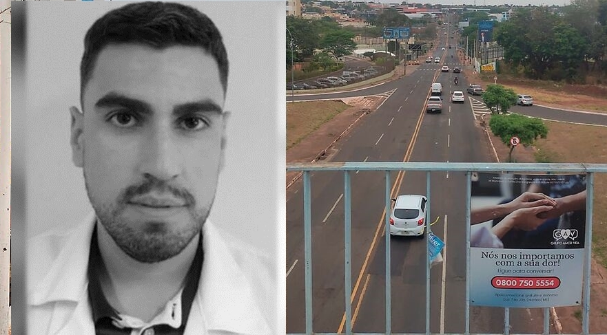Homem que morreu ao cair de viaduto era enfermeiro da Santa Casa de Campo Grande