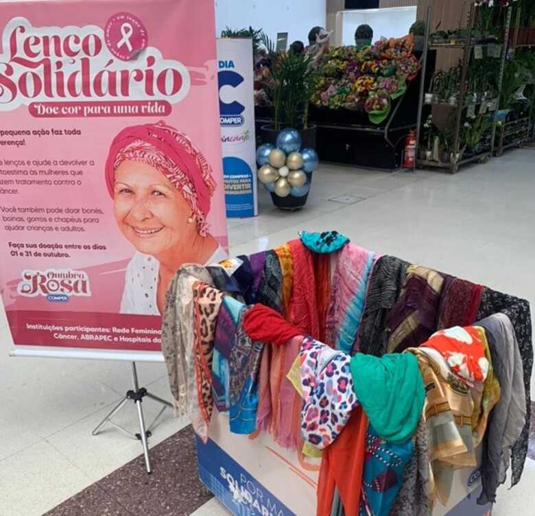 Campanha arrecada lenços e acessórios para pacientes com câncer em Campo Grande e Dourados