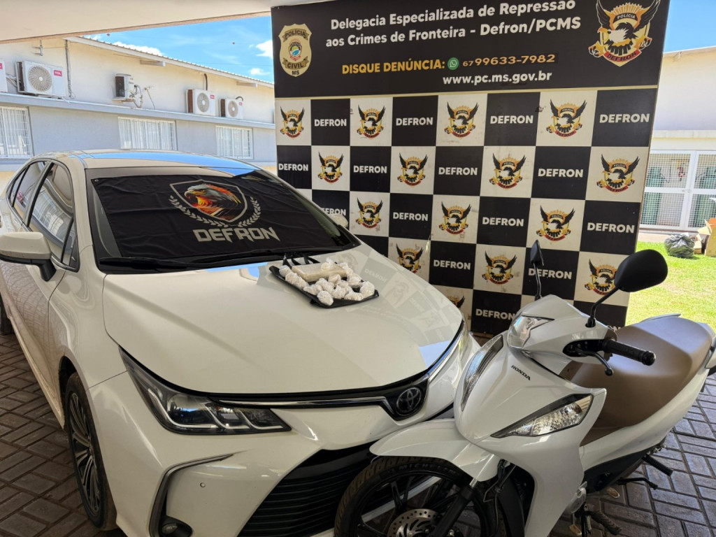 Defron desarticula esquema de tráfico em Dourados e apreende R$ 170 mil em cocaína