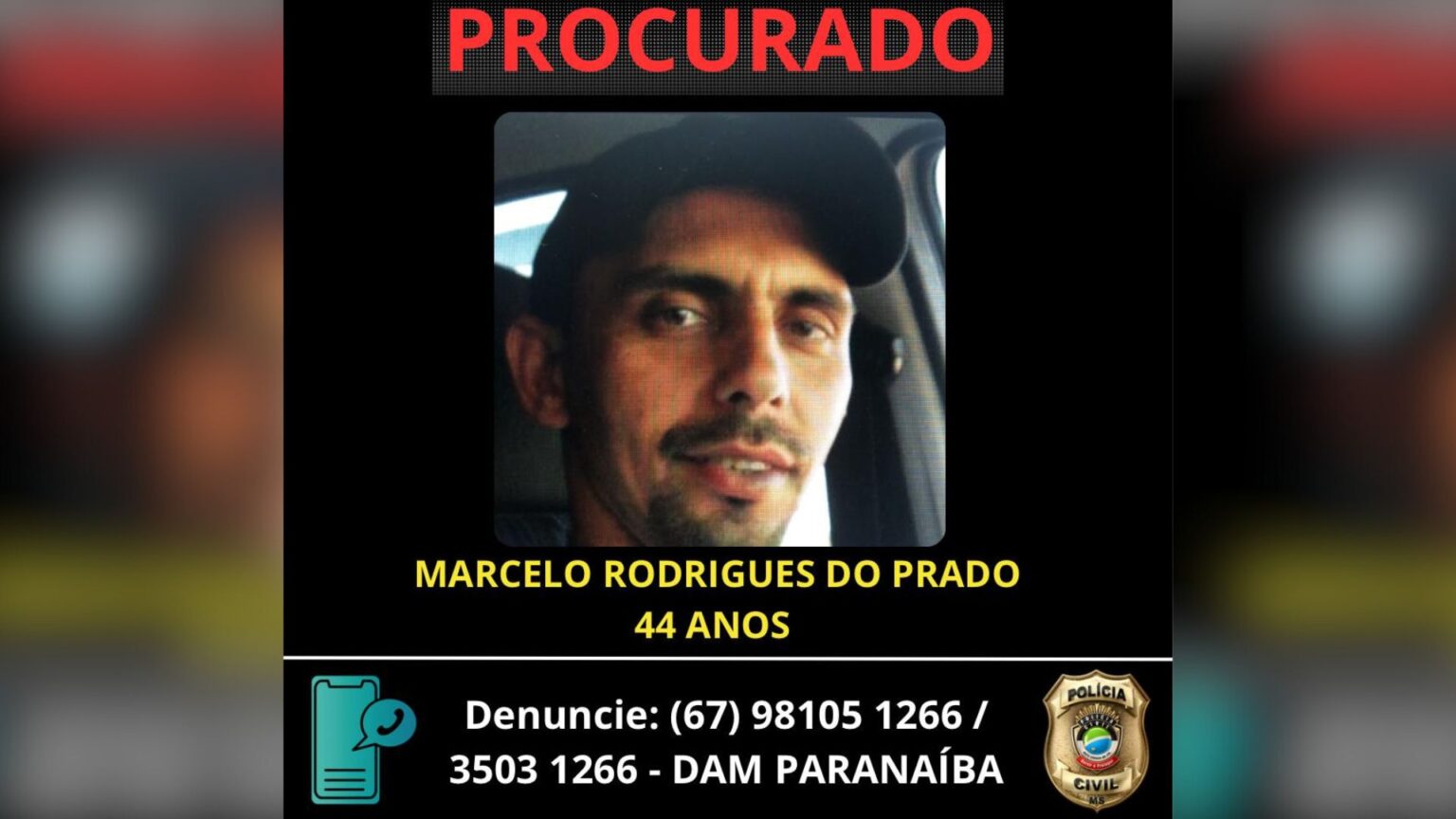 Condenado por estuprar a sobrinha de 9 anos ´´e procurado pela polícia em MS