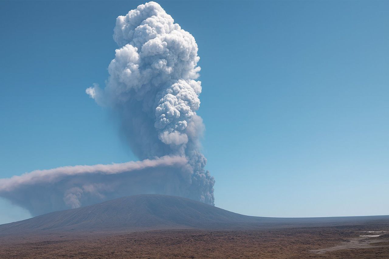 Vulcão “adormecido” desde a era do gelo entra em erupção