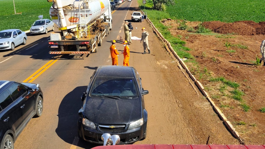 Adolescente de 15 anos morre atropelado em rodovia de Dourados
