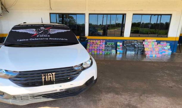 Polícia Rodoviária apreende mais de 4.600 cigarros eletrônicos e medicamentos em Ponta Porã