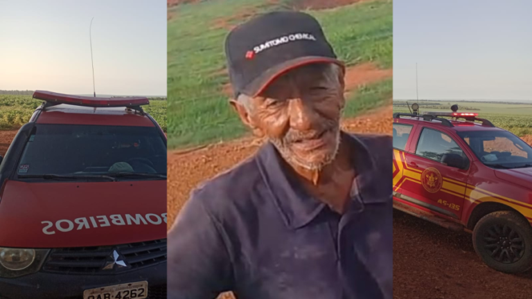 Idoso com alzheimer desaparece em Chapadão do Sul; operação de busca usa cães e drones