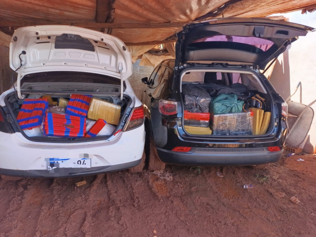 PM apreende mais de 1,5 tonelada de drogas escondidas em residência na fronteira