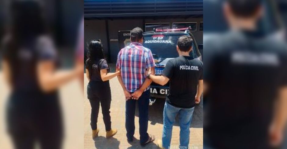 Polícia Civil de Mato Grosso do Sul prende foragido condenado por estupro em Bonito