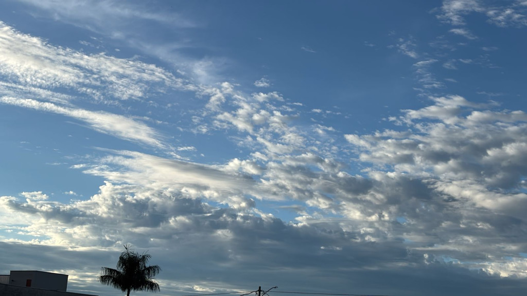 Dourados tem sol pela manhã e previsão de chuva forte à tarde nesta terça-feira
