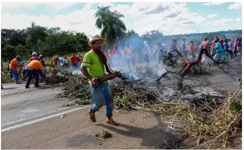 MST libera BR-163 após quase 6 horas de bloqueio em Campo Grande