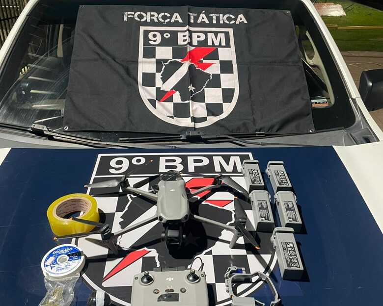 Homens são presos ao tentar enviar drogas por drone para presídio em Campo Grande