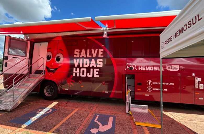 Iguatemi e Naviraí recebem ação do Hemosul Móvel com coleta de sangue