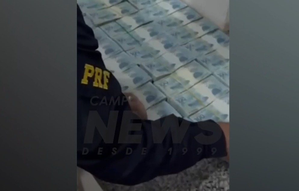 PRF encontra R$ 580 mil em dinheiro com motorista sem CNH em Coxim
