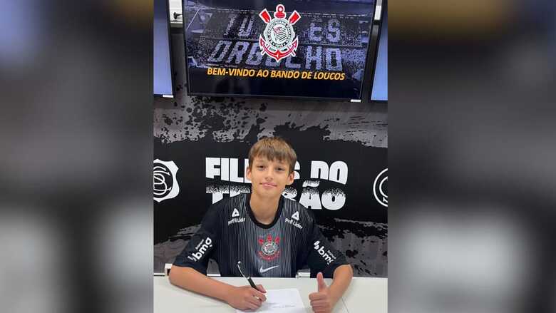 Atleta de Sidrolândia, de 10 anos, assina com o Corinthians