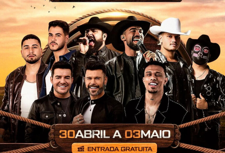 É amanhã: ExpoGlória 2026 inicia com shows nacionais, rodeio e muita adrenalina